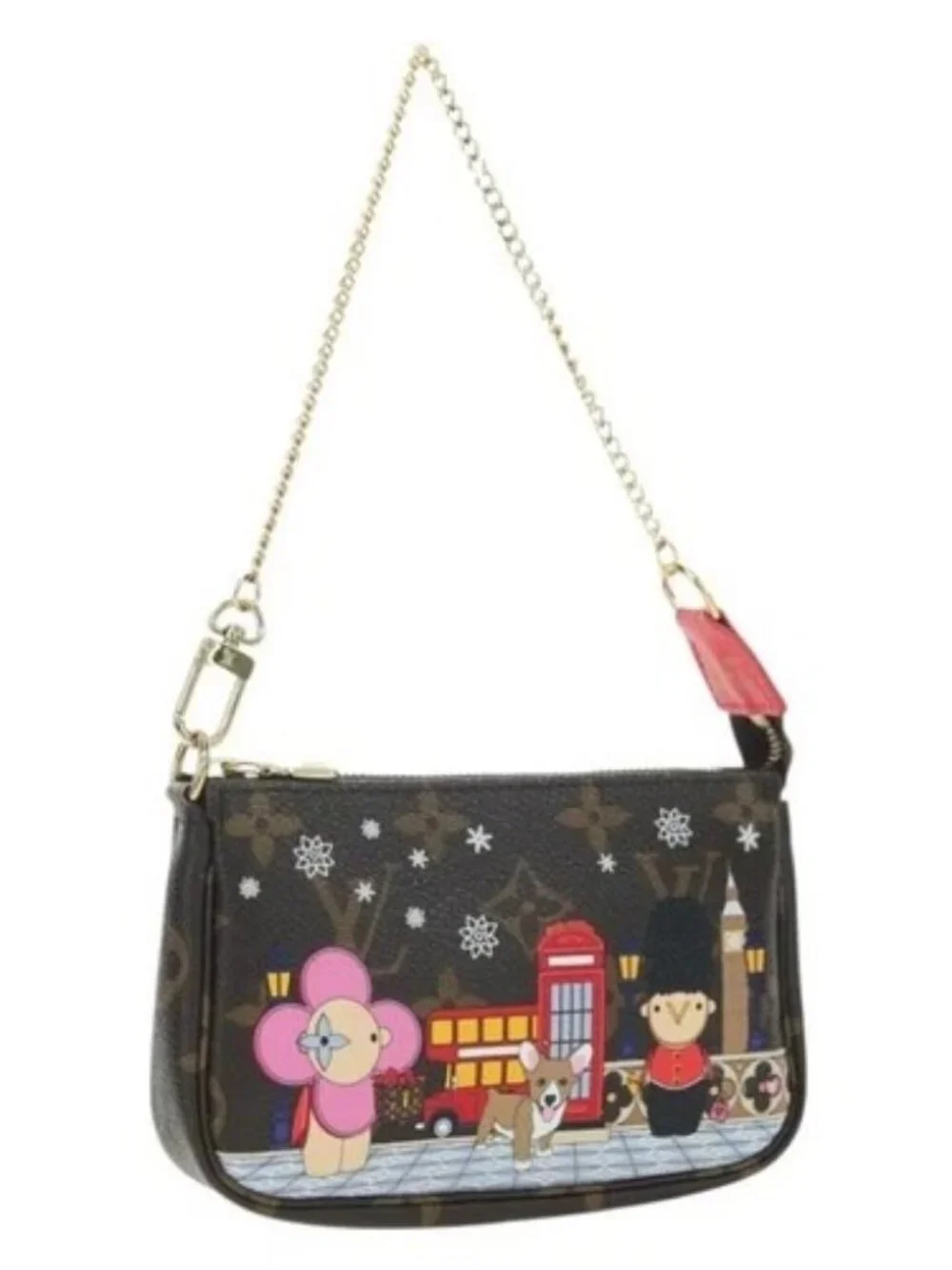 LOUIS VUITTON Vivienne Mini Pochette Accessoires Pouch M80863 LV Auth YKZ1367SAM